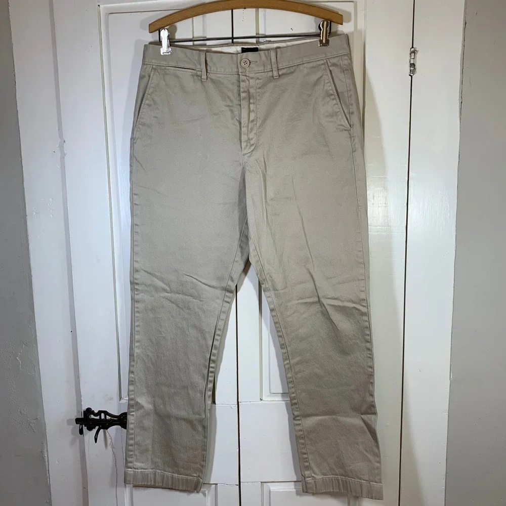 J.Crew Stretch‎ 1040 Khaki Chino Pants Mens Size 32x29 Preppy Church School